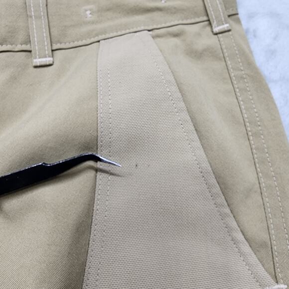 Vintage 80s LL Bean Pants Mens 34 Tan Ambush Briar Brush Guard Duck Hunting - Picture 2 of 13